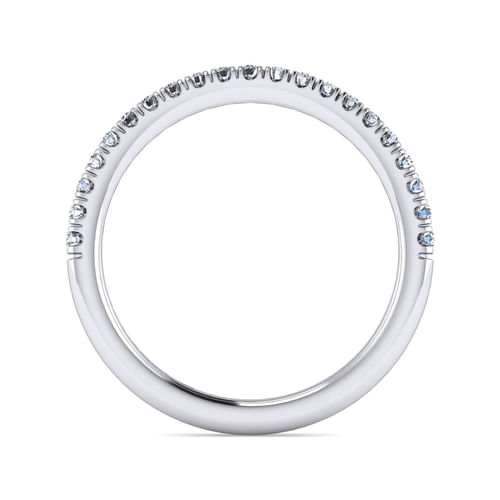14K White Gold Matching Wedding Band