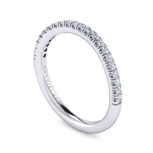 14K White Gold Matching Wedding Band