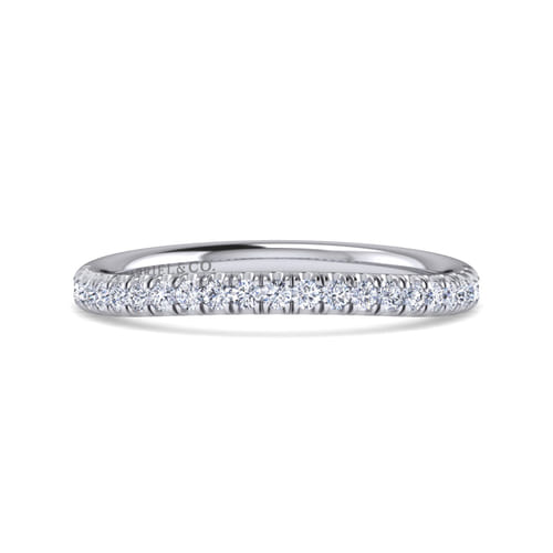 14K White Gold Matching Wedding Band