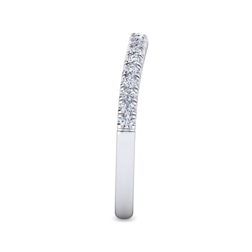 14K White Gold Matching Wedding Band