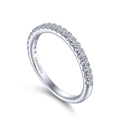 14K White Gold Matching Wedding Band