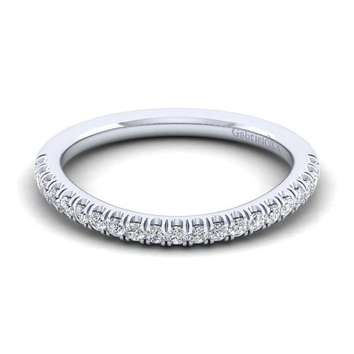 14K White Gold Matching Wedding Band