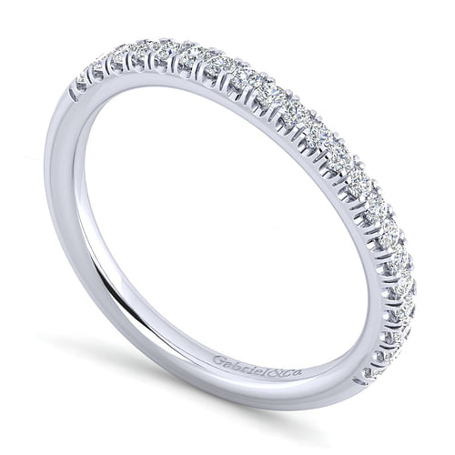 14K White Gold Matching Wedding Band