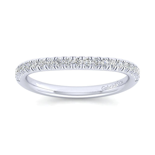 14K White Gold Matching Wedding Band