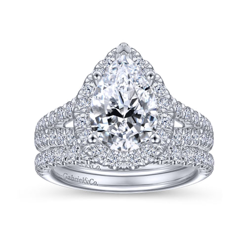 14K White Gold Matching Wedding Band