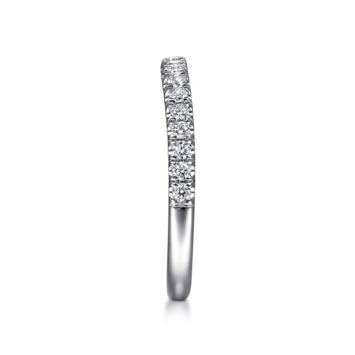 14K White Gold Matching Wedding Band