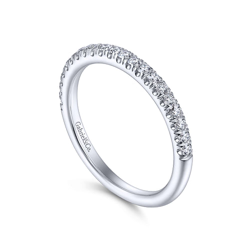 14K White Gold Matching Wedding Band