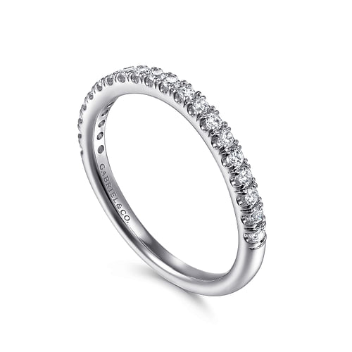 14K White Gold Matching Wedding Band