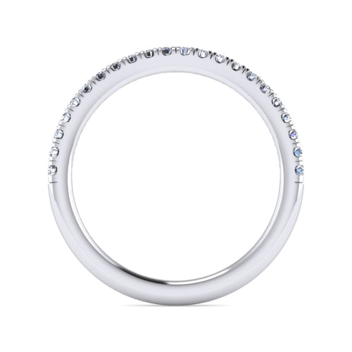 14K White Gold Matching Wedding Band