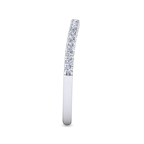 14K White Gold Matching Wedding Band