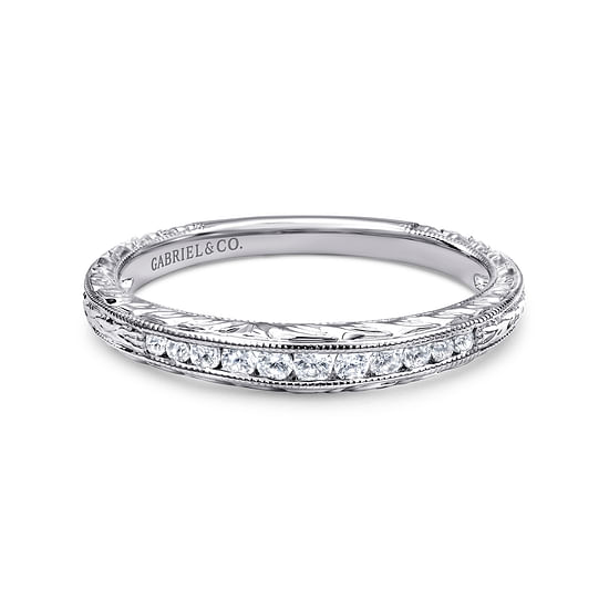 Gabriel - 14K White Gold Matching Wedding Band