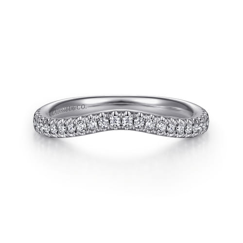 14K White Gold Matching Wedding Band