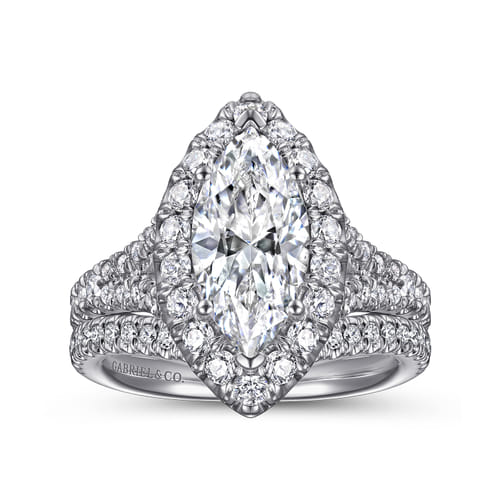 14K White Gold Matching Wedding Band