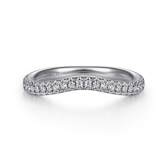 Gabriel - 14K White Gold Matching Wedding Band Gabriel - 14K White Gold Matching Wedding Band