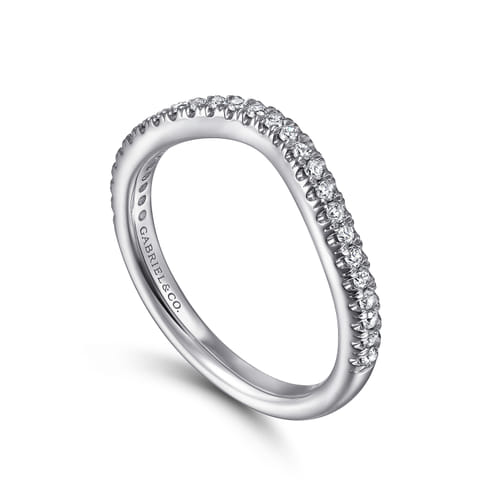 14K White Gold Matching Wedding Band
