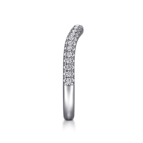14K White Gold Matching Wedding Band
