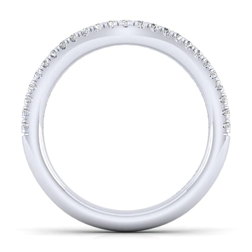 14K White Gold Matching Wedding Band