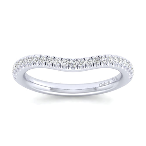 14K White Gold Matching Wedding Band