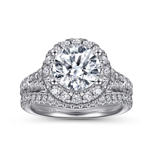 14K White Gold Matching Wedding Band