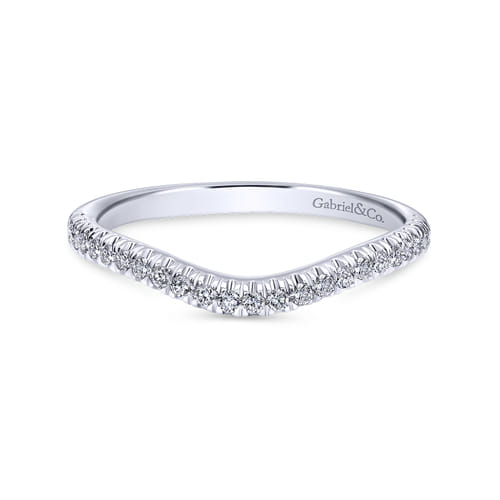 14K White Gold Matching Wedding Band