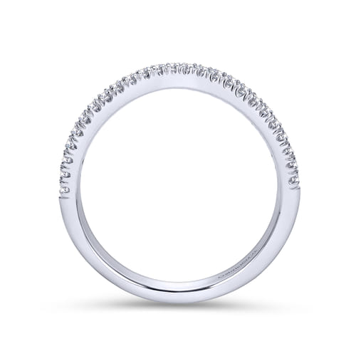 14K White Gold Matching Wedding Band