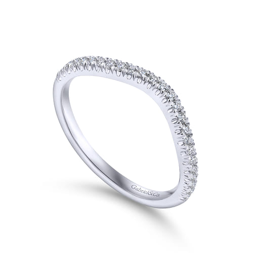 14K White Gold Matching Wedding Band