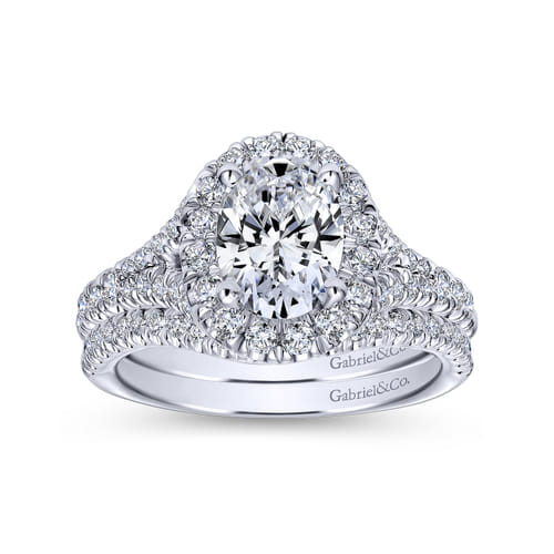 14K White Gold Matching Wedding Band