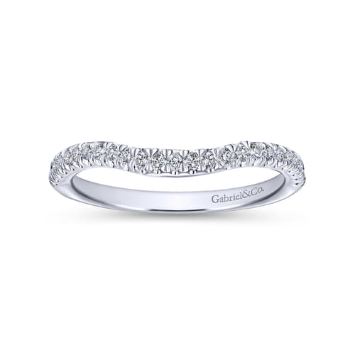 14K White Gold Matching Wedding Band