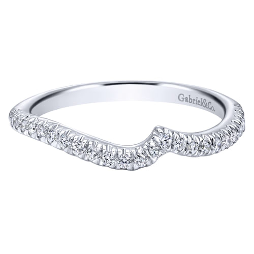 14K White Gold Matching Wedding Band