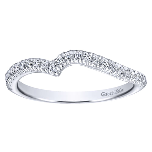 14K White Gold Matching Wedding Band