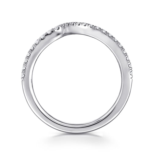 14K White Gold Matching Wedding Band