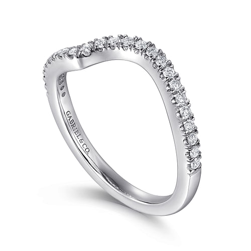 14K White Gold Matching Wedding Band