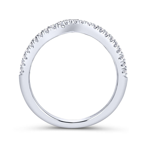 14K White Gold Matching Wedding Band