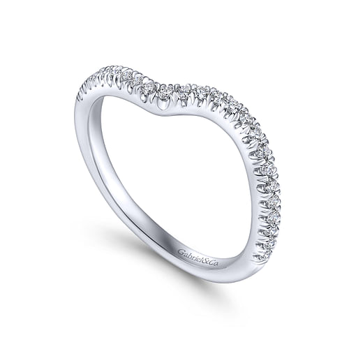 14K White Gold Matching Wedding Band