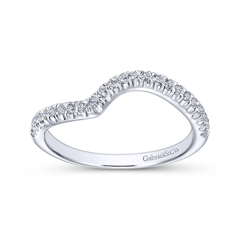 14K White Gold Matching Wedding Band