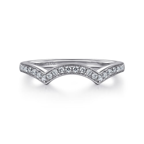 14K White Gold Matching Wedding Band