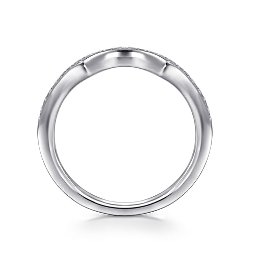 14K White Gold Matching Wedding Band