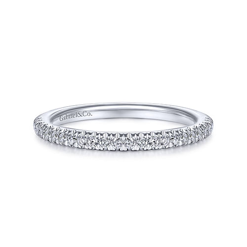 14K White Gold Matching Wedding Band