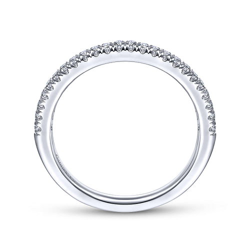 14K White Gold Matching Wedding Band