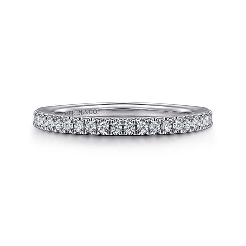 14K White Gold Matching Wedding Band