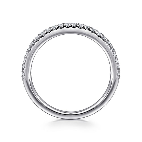 14K White Gold Matching Wedding Band