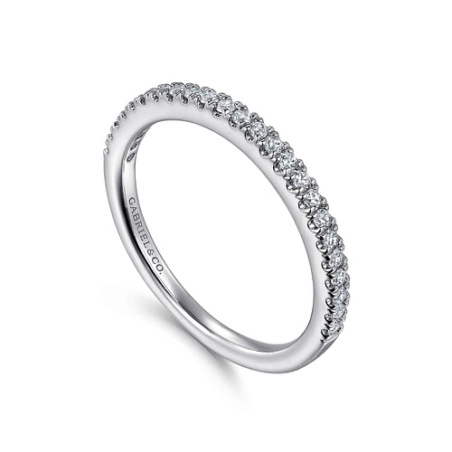 14K White Gold Matching Wedding Band