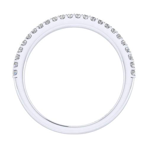 14K White Gold Matching Wedding Band
