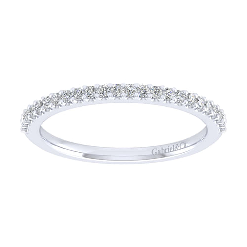 14K White Gold Matching Wedding Band
