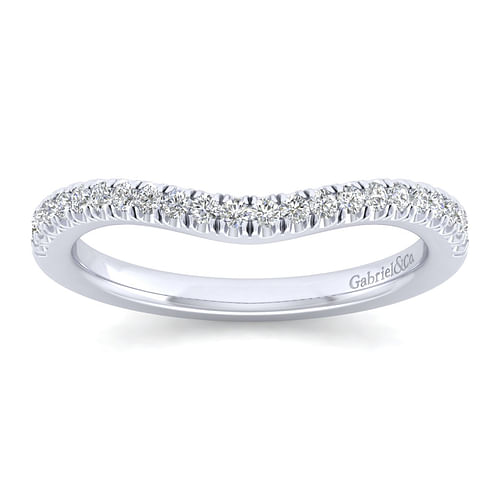 14K White Gold Matching Wedding Band