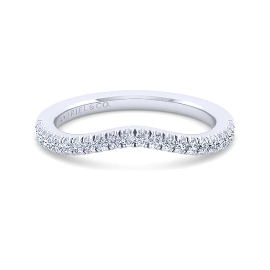 Gabriel - 14K White Gold Matching Wedding Band