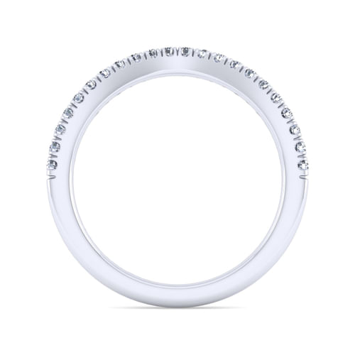 14K White Gold Matching Wedding Band