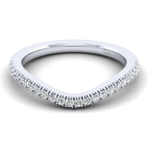 14K White Gold Matching Wedding Band