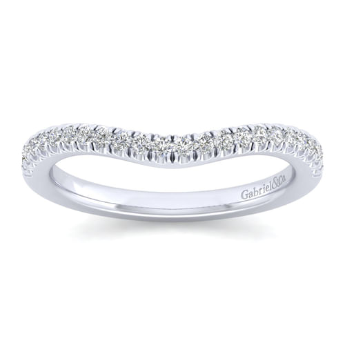 14K White Gold Matching Wedding Band