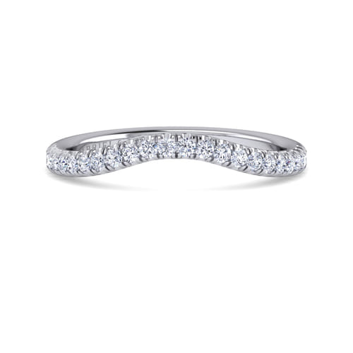 14K White Gold Matching Wedding Band